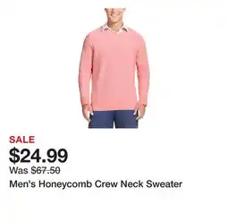Belk Men's Honeycomb Crew Neck Sweater offer