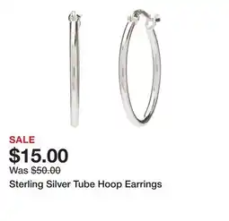 Belk Sterling Silver Tube Hoop Earrings offer
