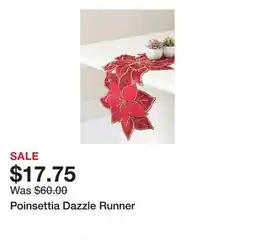 Belk Poinsettia Dazzle Runner offer