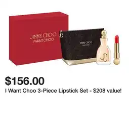 Belk I Want Choo 3-Piece Lipstick Set - $208 value! offer