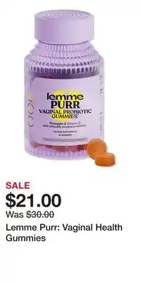 Ulta Beauty Lemme Purr: Vaginal Health Gummies offer