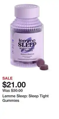 Ulta Beauty Lemme Sleep: Sleep Tight Gummies offer