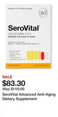 Ulta Beauty SeroVital Advanced Anti-Aging Dietary Supplement offer