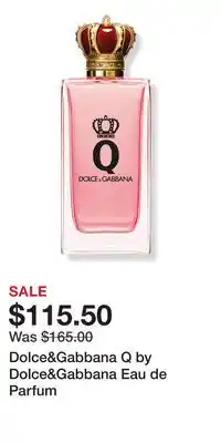 Ulta Beauty Dolce&Gabbana Q by Dolce&Gabbana Eau de Parfum offer