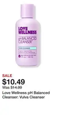 Ulta Beauty Love Wellness pH Balanced Cleanser: Vulva Cleanser offer