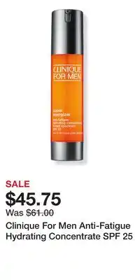 Ulta Beauty Clinique For Men Anti-Fatigue Hydrating Concentrate SPF 25 offer