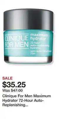 Ulta Beauty Clinique For Men Maximum Hydrator 72-Hour Auto-Replenishing Moisturizer offer