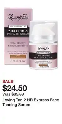 Ulta Beauty Loving Tan 2 HR Express Face Tanning Serum offer