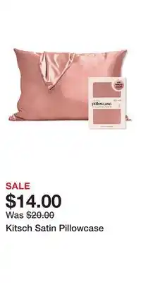 Ulta Beauty Kitsch Satin Pillowcase offer