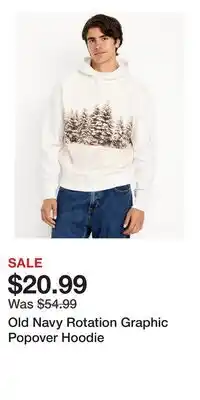 Old Navy Old Navy Rotation Graphic Popover Hoodie offer