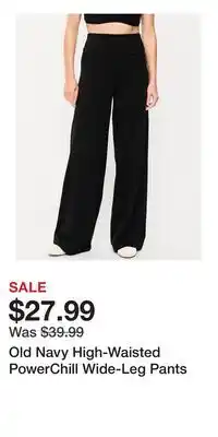 Old Navy Old Navy High-Waisted PowerChill Wide-Leg Pants offer