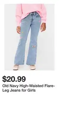 Old Navy Old Navy High-Waisted Flare-Leg Jeans for Girls offer