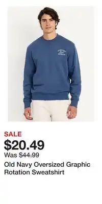 Old Navy Old Navy Oversized Graphic Rotation Sweatshirt offer