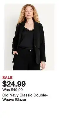 Old Navy Old Navy Classic Double-Weave Blazer offer