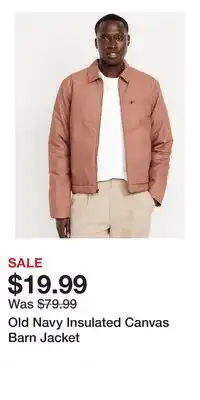 Old Navy Old Navy Insulated Canvas Barn Jacket offer