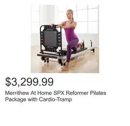 Costco Merrithew At Home SPX Reformer Pilates Package with Cardio-Tramp offer