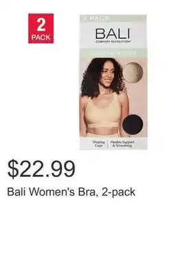 Costco Bali Women's Bra, 2-pack offer