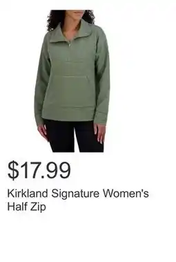 Costco Kirkland Signature Women's Half Zip offer