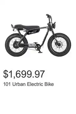 Costco 101 Urban Electric Bike offer