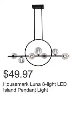 Costco Housemark Luna 8-light LED Island Pendant Light offer