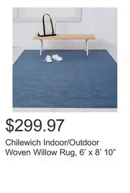 Costco Chilewich Indoor/Outdoor Woven Willow Rug, 6' x 8' 10 offer