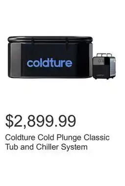 Costco Coldture Cold Plunge Classic Tub and Chiller System offer