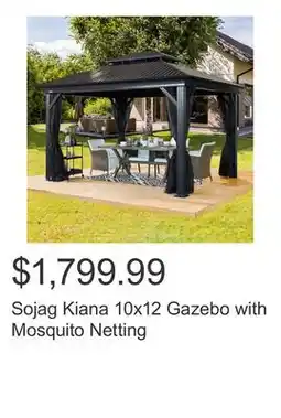 Costco Sojag Kiana 10x12 Gazebo with Mosquito Netting offer