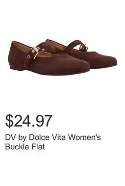 Costco DV by Dolce Vita Women's Buckle Flat offer