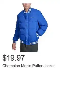 Costco Champion Men's Puffer Jacket offer