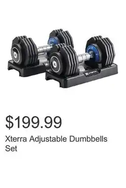 Costco Xterra Adjustable Dumbbells Set offer