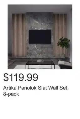 Costco Artika Panolok Slat Wall Set, 8-pack offer