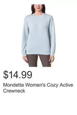 Costco Mondetta Women's Cozy Active Crewneck offer
