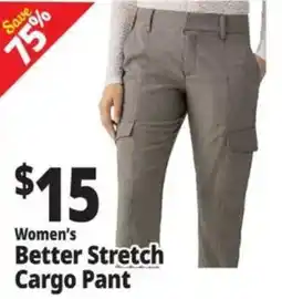 Ocean State Job Lot Women's Better Stretch Cargo Pant offer