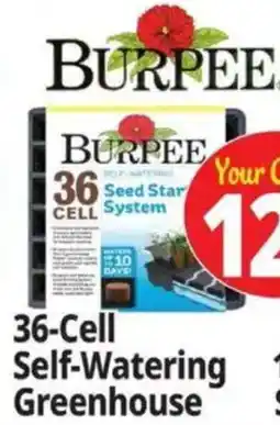 Ocean State Job Lot Burpee 36-cell self-watering greenhouse offer