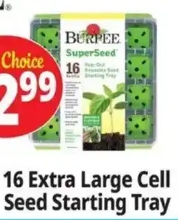 Ocean State Job Lot Burpee 16 extra large cell seed starting tray offer