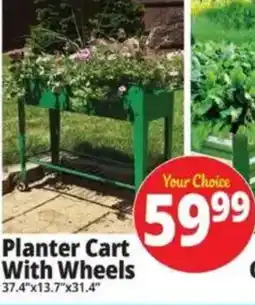 Ocean State Job Lot Planter Cart With Wheels offer