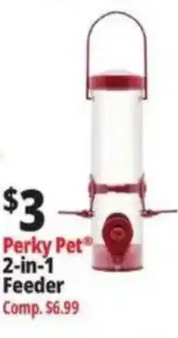 Ocean State Job Lot Perky Pet 2-in-1 Feeder offer