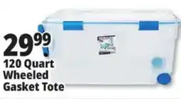 Ocean State Job Lot 120 Quart Wheeled Gasket Tote offer