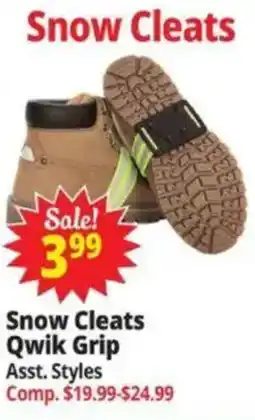Ocean State Job Lot Snow Cleats Qwik Grip offer