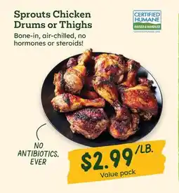 Sprouts Farmers Market Sprouts Chicken Drums or Thighs offer