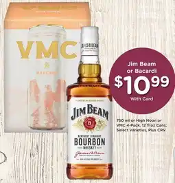 Ralphs Jim Beam or Bacardi offer