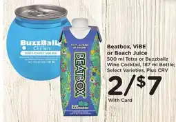 Ralphs Beatbox, ViBE or Beach Juice offer