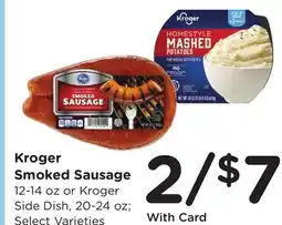 Ralphs Kroger Smoked Sausage offer