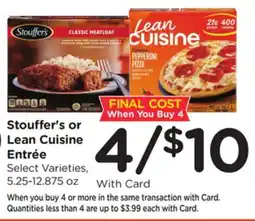 Ralphs Stouffer's or Lean Cuisine EntrΓ©e offer