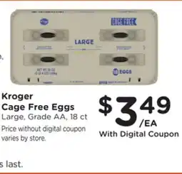 Ralphs Kroger Cage Free Eggs offer