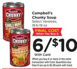 Ralphs Campbell's Chunky Soup offer