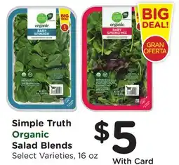 Ralphs Simple Truth Salad Blends offer