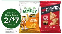 Ralphs Frito-Lay Simply Snacks offer