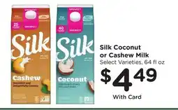Ralphs Silk Coconut or Cashew Milk offer