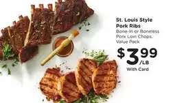 Ralphs St. Louis Style Pork Ribs offer